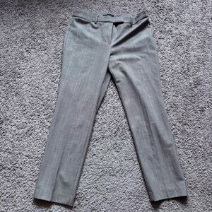 Talbots Women's Signature Pants Size 8p Brown Black Houndstooth Straight Leg